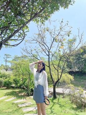 「PULL&BEAR（プルアンドベア）のアイテム（帽子）」を使った、Cathy/千千さん（レディース・157cm）の秋コーディネート