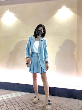 「working style」｜「アイテム（ジャケット/アウター）」を使った、Cathy/千千さん（レディース・157cm）の春コーディネート