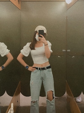 「Jack Willsのアイテム」を使った、𝚜𝚊𝚖𝚖𝚒𝚕𝚎𝚞𝚗𝚐さん（レディース・155cm）の夏コーディネート