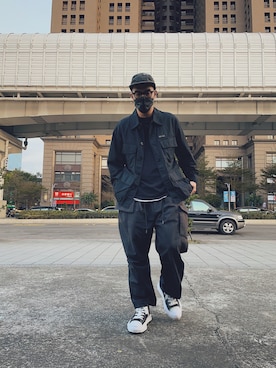 「UNIQLOU」｜AshWangさん（メンズ・176cm）の春コーディネート