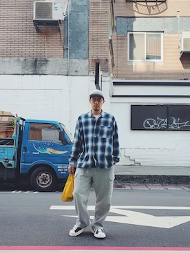 「Maison MIHARA YASUHIRO（メゾンミハラヤスヒロ）のアイテム」を使った、AshWangさん（メンズ・176cm）の春コーディネート