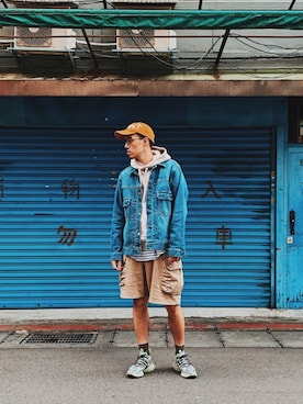 「UNIQLO U」｜AshWangさん（メンズ・176cm）の秋コーディネート