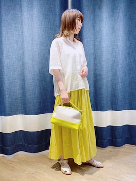 「インド綿」｜さぜさん（レディース・158cm）の春コーディネート