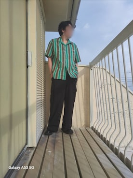 「glamb（グラム）のアイテム（ジャケット/アウター）」を使った、Lawさん（メンズ・168cm）の夏コーディネート