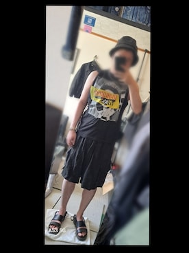 「glamb（グラム）のアイテム（タンクトップ）」を使った、Lawさん（メンズ・168cm）の夏コーディネート