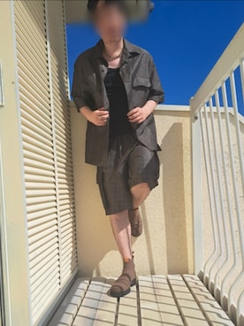 「glamb（グラム）のアイテム」を使った、Lawさん（メンズ・168cm）の夏コーディネート