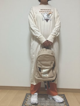 「シアタープロダクツ(THEATRE PRODUCTS)」｜「アイテム（ワンピース/ドレス）」を使った、Runさん（レディース・159cm）の秋コーディネート