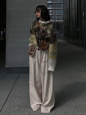 「初秋コーデ」｜黒石奈央子さん（レディース・153cm）の秋コーディネート