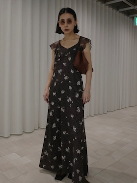 「Ameri（アメリ）のアイテム」を使った、黒石奈央子さん（レディース・153cm）の春コーディネート