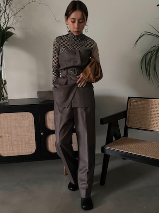 Ameri（アメリ）の「UND CORSET SET STRAIGHT PANTS（つなぎ