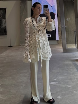 「ニット/セーター」｜黒石奈央子さん（レディース・153cm）の秋コーディネート