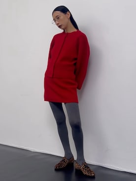 「HERMES（エルメス）のアイテム」を使った、黒石奈央子さん（レディース・153cm）の秋コーディネート