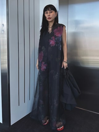 サロペット・オーバーオール・オールインワン AMERI VINTAGE BILLIE OVERLAP ROMPERS Ameri（アメリ）の「BILLIE OVERLAP ROMPERS（パンツドレス