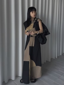 Ameri（アメリ）の「MIXTURE SWICH FLARE SKIRT（スカート）」 - WEAR