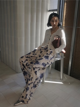 黒石奈央子さん（レディース・153cm）の春コーディネート