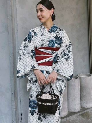 Ameri（アメリ）の「KEITAMARUYAMA × Ameri IVORY FLOWER YUKATA