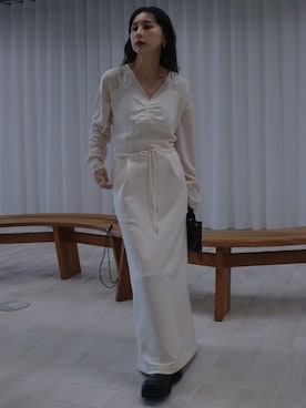 Ameri（アメリ）の「LACE KUNG FU DRESS（ワンピース）」 - WEAR