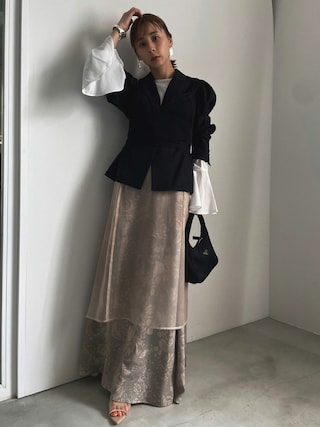 Ameri（アメリ）の「JACKET WITH FLARE SHIRT（テーラードジャケット