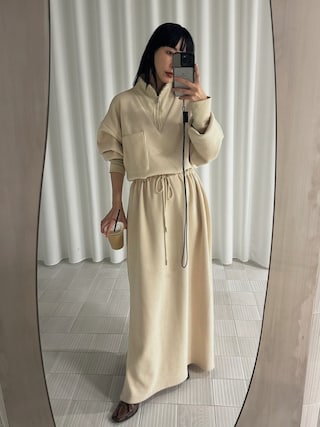 Ameri（アメリ）の「UND HALF ZIP SWEAT DRESS（ワンピース