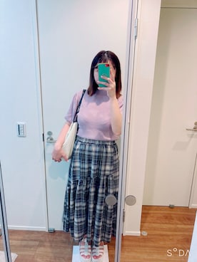 「JILL STUART（ジルスチュアート）のアイテム（トートバッグ）」を使った、cacoさん（レディース・159cm）の秋コーディネート