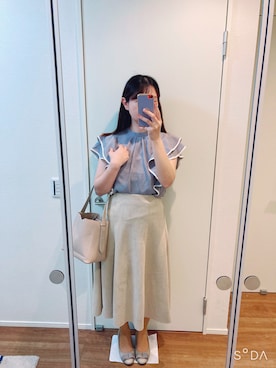 「Samantha Thavasa Petit Choice（サマンサタバサ　プチチョイス）のアイテム（バッグ）」を使った、cacoさん（レディース・159cm）の夏コーディネート