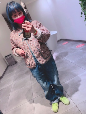 「niko and...（ニコアンド）のアイテム（ノーカラージャケット）」を使った、kittieさん（レディース・150cm）の春コーディネート