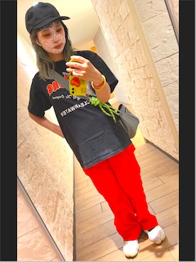 「bohmal（ボマール）のアイテム（パンツ）」を使った、kittieさん（レディース・150cm）の夏コーディネート