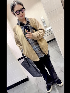 「アイテム（エコバッグ/サブバッグ）」を使った、kittieさん（レディース・150cm）の秋コーディネート