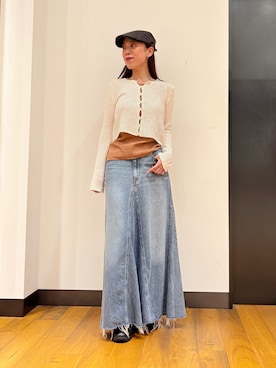 「ショート丈トップス」｜ayaka kawaharadaさん（レディース・164cm）の秋コーディネート