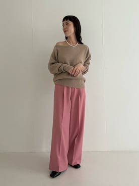 「アイテム（その他シューズ）」を使った、ayaka kawaharadaさん（レディース・164cm）の秋コーディネート
