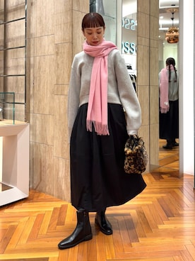 「スカートコーデ」｜ayaka kawaharadaさん（レディース・164cm）の秋コーディネート