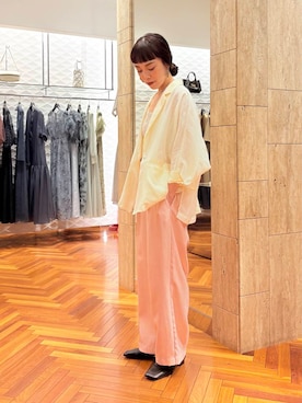 「アイテム（その他アウター）」を使った、ayaka kawaharadaさん（レディース・164cm）の夏コーディネート