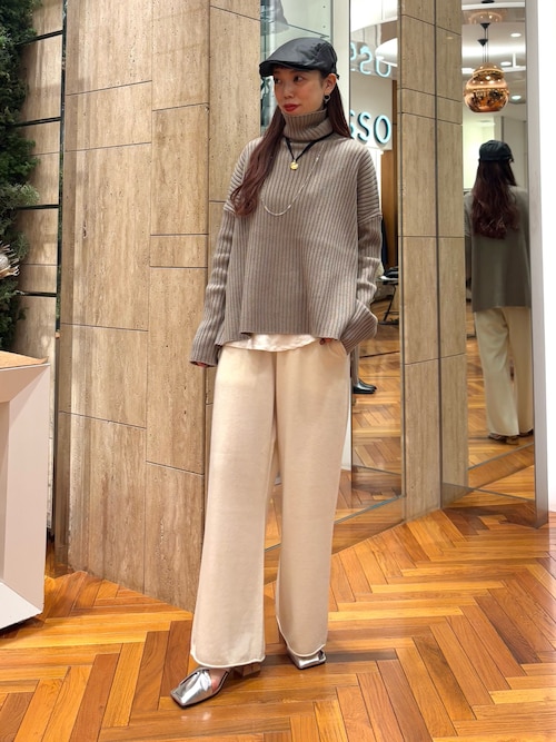 セール】マシーンウォッシュ ワイドリブニット（ニット/セーター