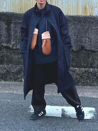 MHL.（エムエイチエル）の「TOUGH COTTON NYLON（ステンカラーコート