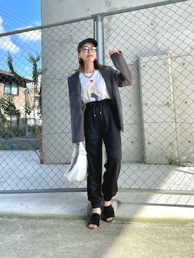 「キャップ女子」｜NAOKO.sさん（レディース・158cm）の秋コーディネート