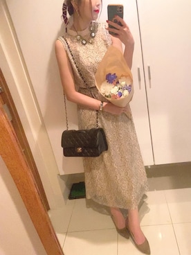 「アイテム（ドレス）」を使った、ayano..さん（レディース・160cm）の夏コーディネート