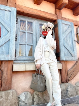 「titivate（ティティベイト）のﾛｰｹﾞｰｼﾞﾊﾝﾄﾞﾗｲｸﾆｯﾄｶｰﾃﾞｨｶﾞﾝ（カーディガン/ボレロ）」を使った、ayano..さん（レディース・160cm）の秋コーディネート