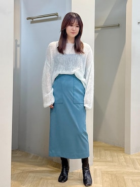 「デートコーデ」｜スタッフさん（レディース・162cm・40代）の秋コーディネート