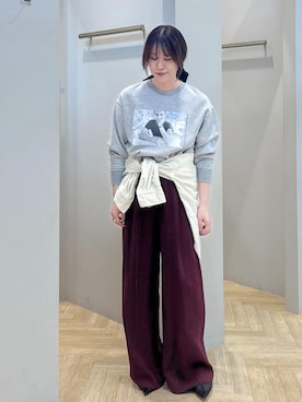 「旅行コーデ」｜スタッフさん（レディース・162cm・40代）の秋コーディネート