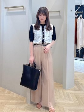 「アイテム（シャツ/ブラウス）」を使った、スタッフさん（レディース・162cm・40代）の夏コーディネート