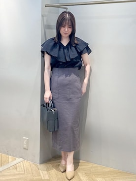 「お仕事コーデ」｜スタッフさん（レディース・162cm）の夏コーディネート
