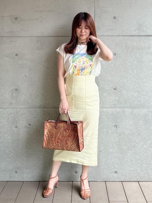 ROPE' / ロペ 【Kei Nagayama for ROPE'】プリント ノースリーブTEE【接触冷感・洗濯耐久あり】 Kei Nagayama for ROPE'】プリント ノースリーブTEE【接触冷感