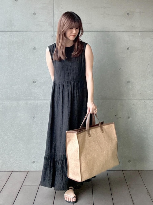 【WEB・一部店舗限定】バックシャンティアードワンピース/洗える
