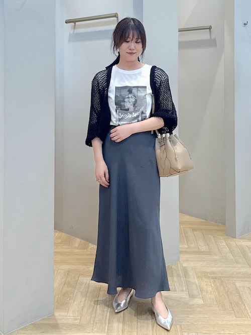 洗える】テープヤーンメッシュニットボレロ（カーディガン/ボレロ