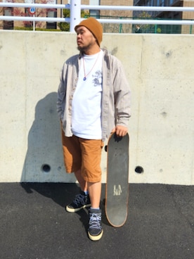 「DC SHOES（ディーシーシューズ）のアイテム」を使った、名不synchroniz(P.M.R)さん（メンズ・174cm）の春コーディネート