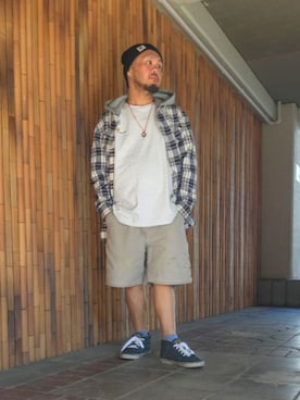 「アイテム（シャツ/ブラウス）」を使った、名不synchroniz(P.M.R)さん（メンズ・174cm）の春コーディネート