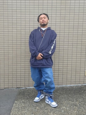 「Carhartt（カーハート）のアイテム」を使った、名不synchroniz(P.M.R)さん（メンズ・174cm）の春コーディネート