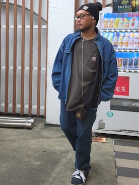 「アイテム（ポーチ）」を使った、名不synchroniz(P.M.R)さん（メンズ・174cm）の春コーディネート