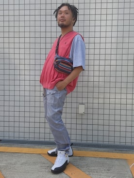 「carhartt」｜名不synchroniz(P.M.R)さん（メンズ・174cm）の夏コーディネート
