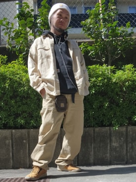 「アイテム（ポーチ）」を使った、名不synchroniz(P.M.R)さん（メンズ・174cm）の春コーディネート